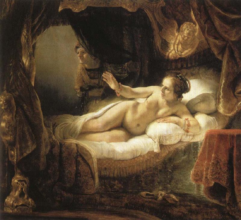 Rembrandt van rijn Danae oil painting image